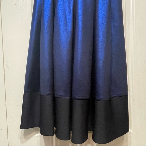 Ted baker sleeveless dress royal blue metallic size 3 - Picture 4 of 10